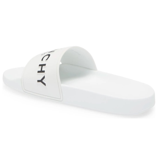 NIB $295 Givenchy Logo Slide Sandal in 7US / 37EU, WHITE! - Picture 3 of 6